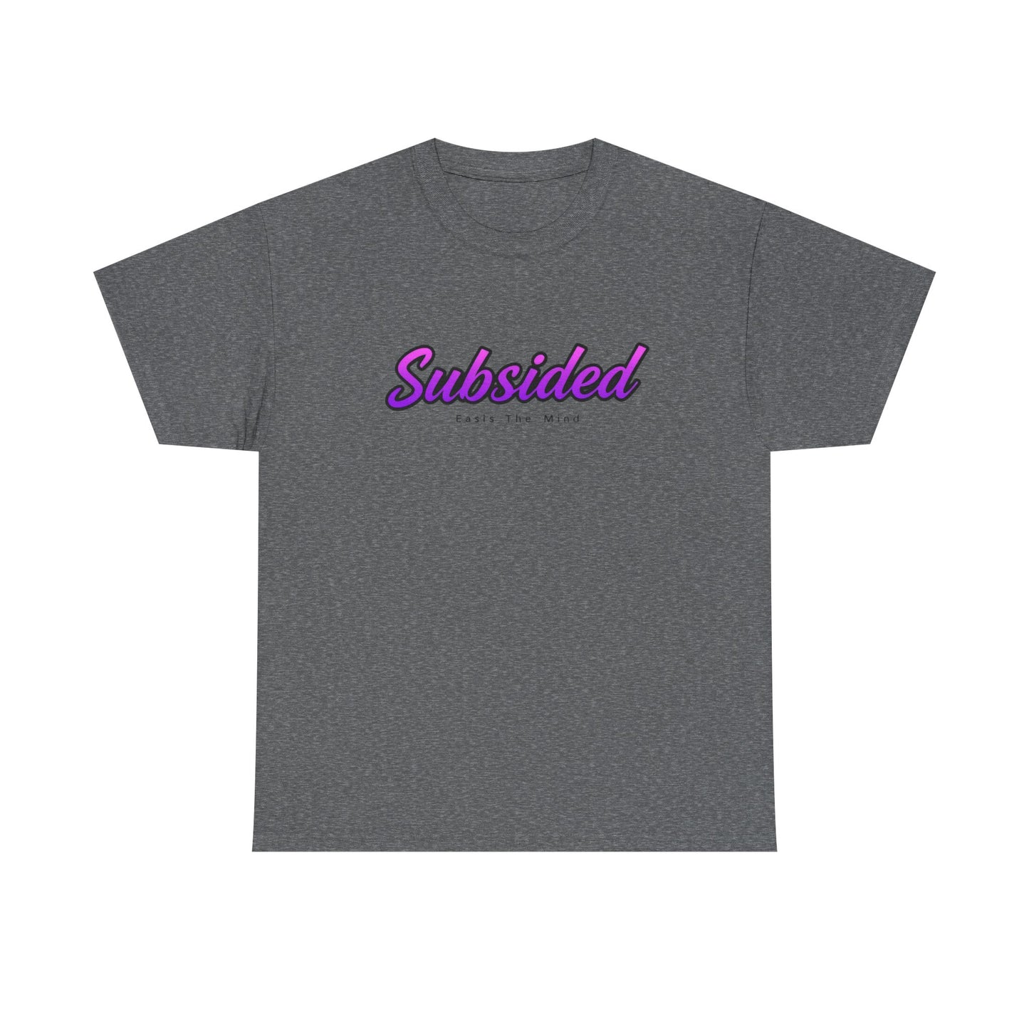 Unisex Heavy Cotton Tee - 'Subsided' Mindfulness Graphic T-Shirt