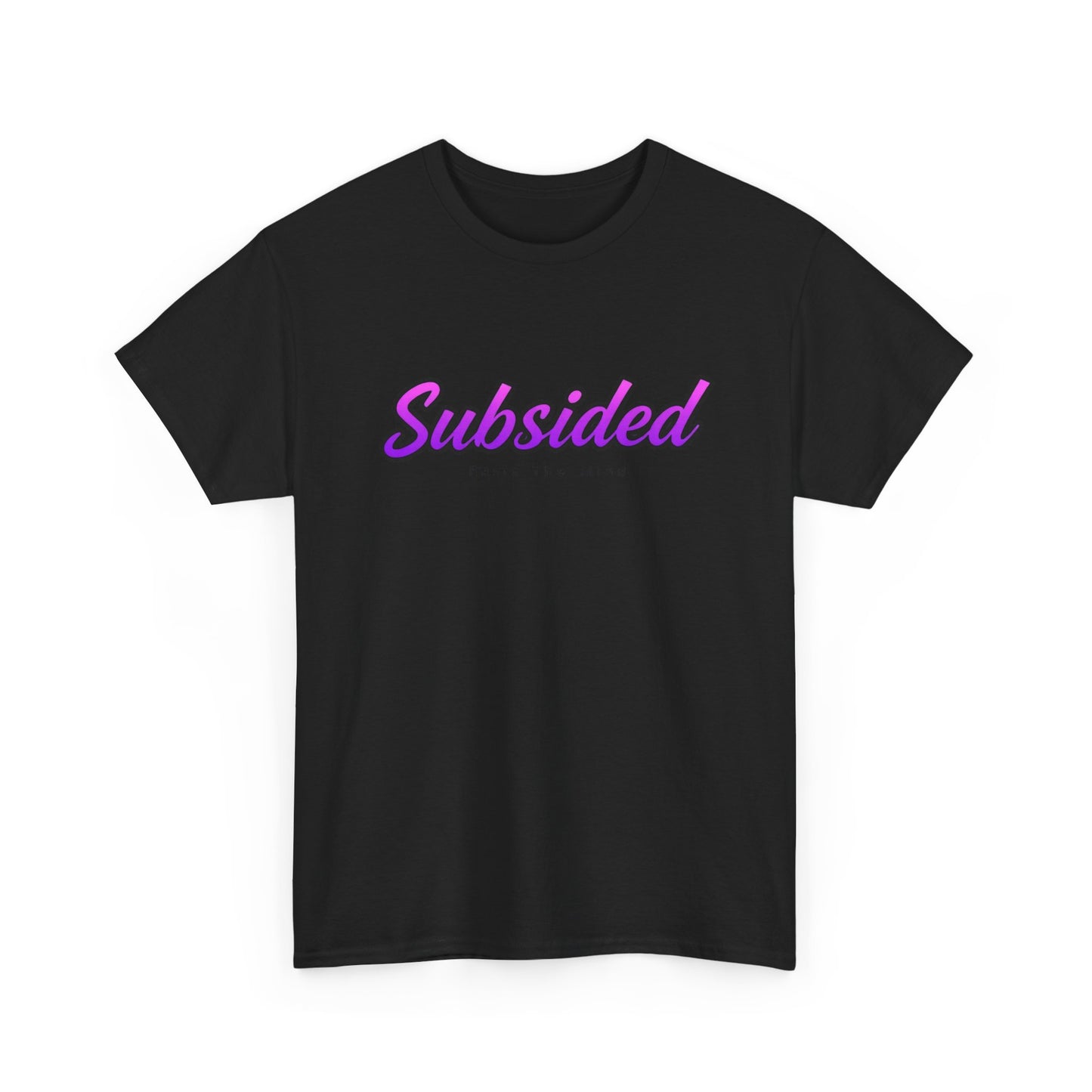 Unisex Heavy Cotton Tee - 'Subsided' Mindfulness Graphic T-Shirt